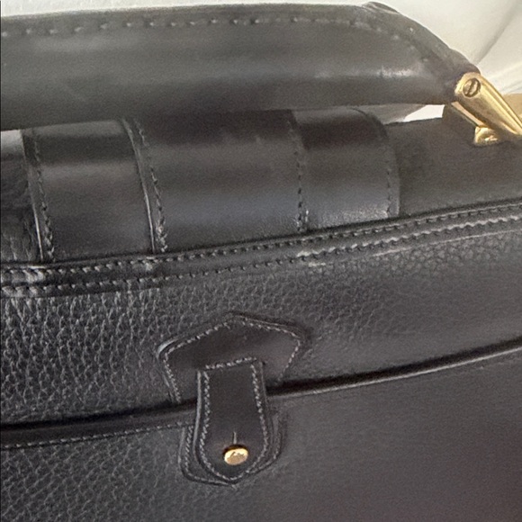 Dooney & Bourke Black Leather Shoulder Bag with Gold Hardware - Picture 9 of 16